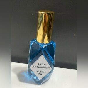 Yves Saint Laurent Blue and Gold Perfume Bottle